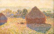 Claude Monet Meules, milieu du jour painting